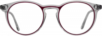 Sven 077 C077 = bordeaux on grey transparent